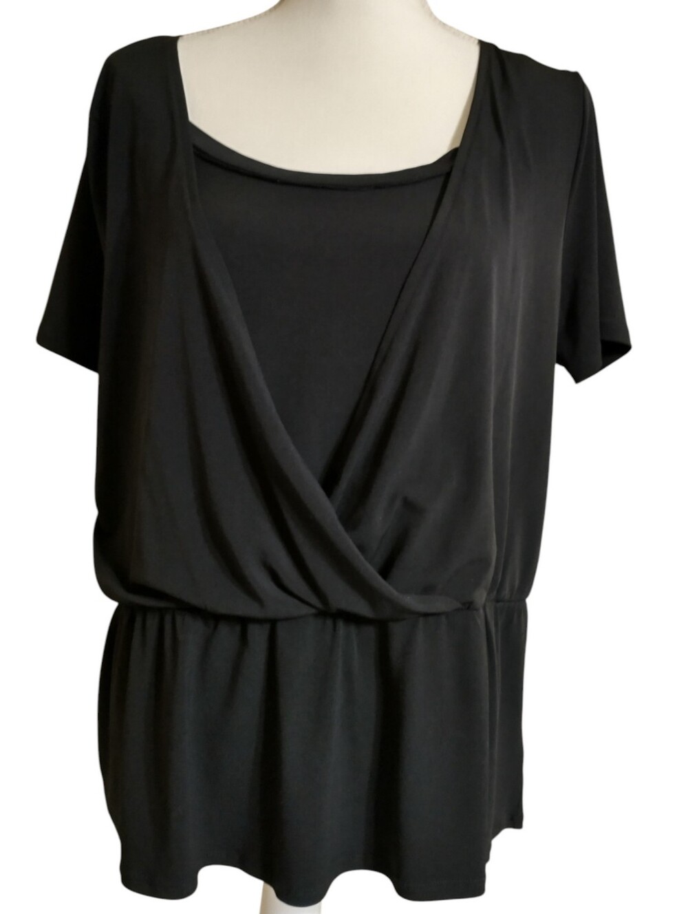 George Loose Wrap-Style Top
